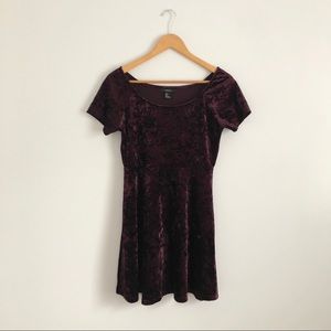 Velour Skater Dress